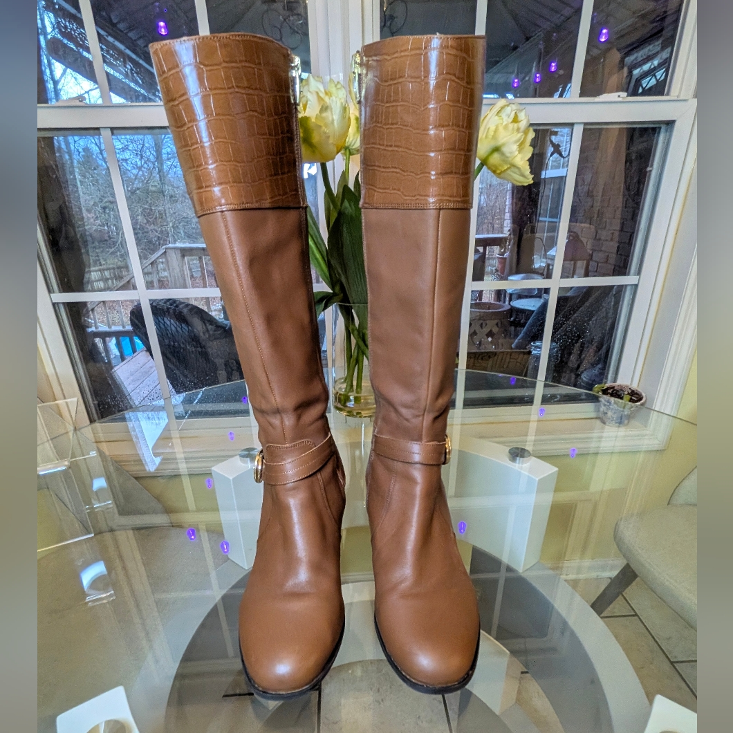 Marc Fisher Hailin Cognac Boots 10w